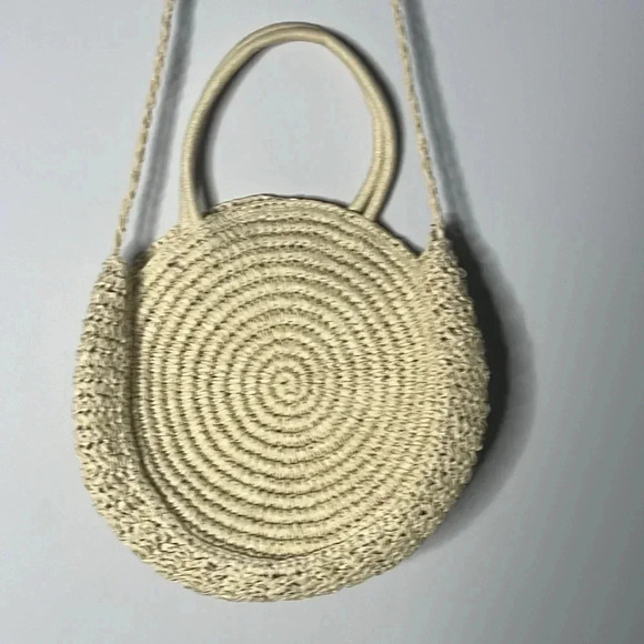 UNBRANDED Cream Straw Boho Purse - Picture 2 of 8